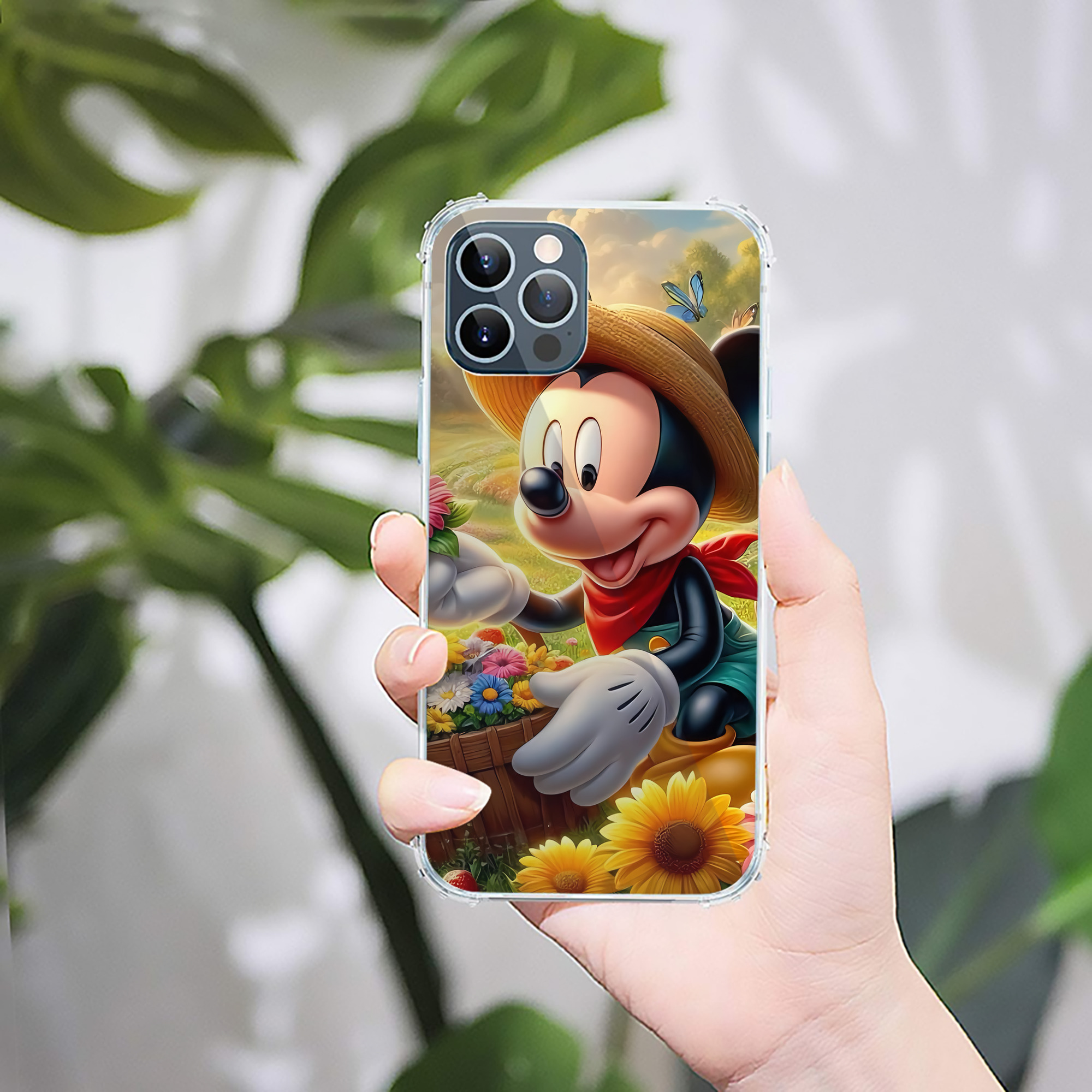 ミッキーマウス Mickey Mouse 【iPhone 12シリーズ対応】透明スマホケース（クリアソフトケース）